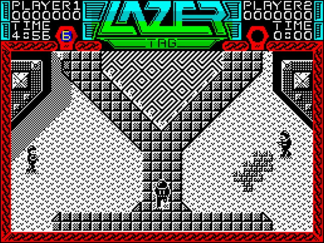 Lazer Tag - ZX Spectrum game screenshot (1987) by Go!